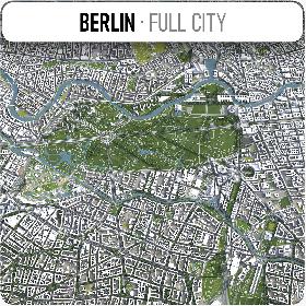 Berlin - city and surroundings 3D model